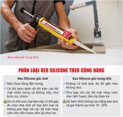 A-Z Keo Silicone: Các loại, giá & lưu ý khi thi công