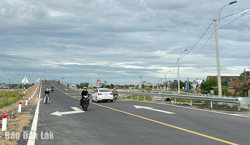 Thông xe tạm trên đường ngang cải tuyến ĐT645