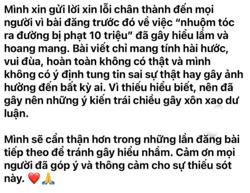 Công an làm việc với người đăng tải thông tin "luật gì giờ nhuộm tóc ra đường phạt 10 củ"