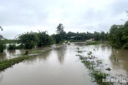 Mưa lớn gây ngập lụt tại một số địa phương ở Đắk Lắk