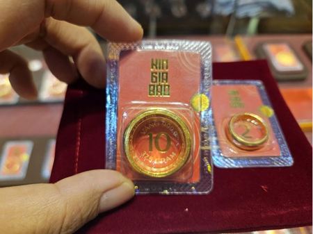 Sáng 24-1, giá vàng miếng SJC leo mốc cao mới