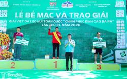 Runners Hoàng Hơn về nhì Giải Việt dã leo núi toàn quốc “Chinh phục đỉnh cao Bà Rá”