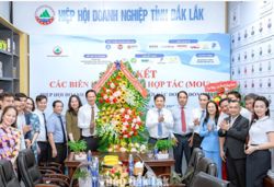 Hiệp hội Doanh nghiệp tỉnh Đắk Lắk ký kết hợp tác với các đơn vị