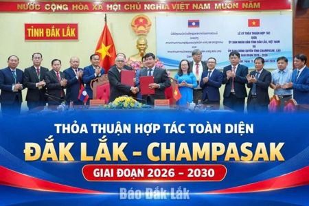 (Infographic) Thỏa thuận hợp tác toàn diện Đắk Lắk - Champasak giai đoạn 2026 – 2030