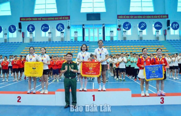 Đắk Lắk giành 6 giải tại Hội thao thể dục thể thao Quân khu 5