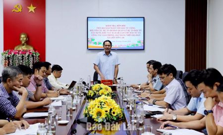Đôn đốc giải ngân vốn đầu tư công, tháo gỡ vướng mắc các dự án tại Liên Sơn Lắk