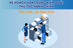 Kế hoạch hoạt động kiểm soát thủ tục hành chính tỉnh Đắk Lắk năm 2026