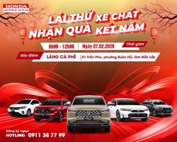 CHƯƠNG TRÌNH LÁI THỬ XE CÙNG HONDA ÔTÔ ĐẮK LẮK