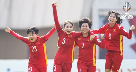 Đội tuyển bóng đá nữ Việt Nam được AFC vinh danh
