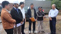 Đoàn công tác UBND tỉnh kiểm tra, đôn đốc tiến độ Dự án Cải tạo, nâng cấp Tỉnh lộ 13