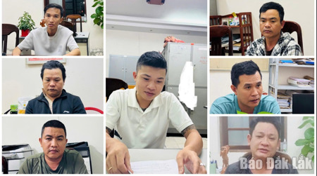 Tạm giữ hình sự 7 đối tượng đánh bạc và tổ chức đánh bạc