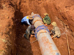 Dự án cấp nước hơn 70 tỉ đồng liên tục vỡ đường ống, loay hoay công tác bàn giao