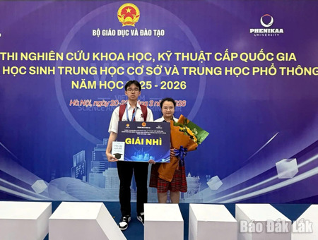 Đắk Lắk đoạt 5 giải thưởng tại cuộc thi khoa học kỹ thuật cấp quốc gia