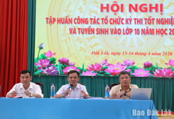 Tập huấn công tác thi tốt nghiệp THPT năm 2026 và tuyển sinh lớp 10