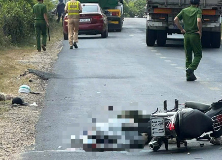 Tai nạn giao thông nghiêm trọng ở Đắk Lắk, 2 người tử vong tại chỗ