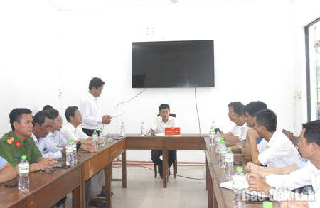Đồng loạt tăng tốc giải phóng mặt bằng tại xã Hòa Xuân