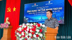 Xã Tân Tiến tập huấn ứng dụng AI trong nghiệp vụ hành chính