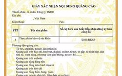 Thay đổi cơ quan cấp phép quảng cáo thực phẩm bảo vệ sức khỏe