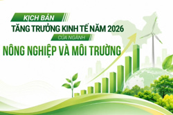 Kịch bản tăng trưởng kinh tế năm 2026 của ngành Nông nghiệp và Môi trường