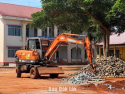 Krông Năng đẩy nhanh tiến độ thi công các công trình trên địa bàn