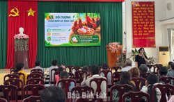 Tổ chức 4 lớp tập huấn hỗ trợ sinh kế cho 250 hộ dân