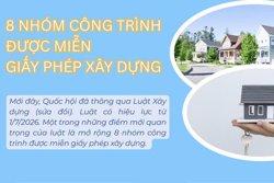 8 nhóm công trình được miễn giấy phép xây dựng