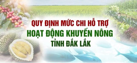 Quy định mức chi hỗ trợ hoạt động khuyến nông tỉnh Đắk Lắk