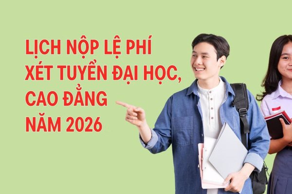 Lịch nộp lệ phí xét tuyển đại học theo từng địa phương