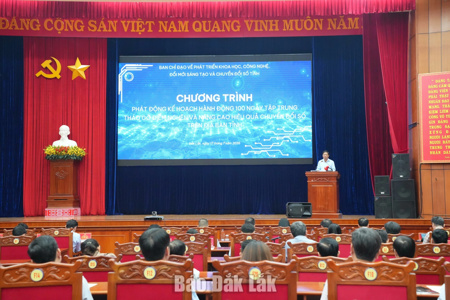 Đắk Lắk phát động 100 ngày tháo gỡ điểm nghẽn, nâng cao hiệu quả chuyển đổi số