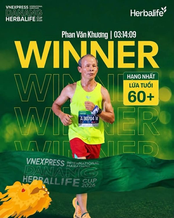 Runners Đắk Lắk giành hai giải Nhất, một giải Ba tại Marathon Danang Herbalife Cup 2026