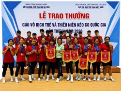 Giải vô địch trẻ và thiếu niên kéo co quốc gia lần thứ IV năm 2026: Đắk Lắk đoạt 13 huy chương