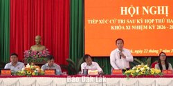 Tổ đại biểu số 11 HĐND tỉnh Đắk Lắk tiếp xúc cử tri
