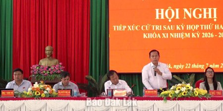 Tổ đại biểu số 11 HĐND tỉnh Đắk Lắk tiếp xúc cử tri