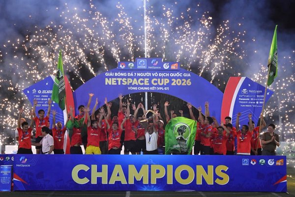 Vòng chung kết Giải bóng đá 7 người vô địch quốc gia 2026: Xổ số Kiến thiết Đắk Lắk lần đầu đăng quang ngôi vô địch