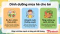 Dinh dưỡng hợp lý cho trẻ trong mùa hè