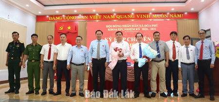 Ông Võ Kế Thắng được bầu giữ chức Chủ tịch UBND xã Hòa Phú