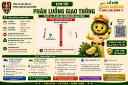 Cấm đường, phân luồng giao thông phục vụ Lễ hội Sầu riêng Đắk Lắk 2026