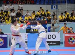 Giải vô địch các câu lạc bộ karate quốc gia: Chủ nhà Đắk Lắk xếp thứ 7 toàn đoàn