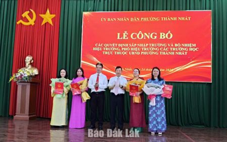 Sau sắp xếp, phường Thành Nhất còn 6 cơ sở giáo dục công lập