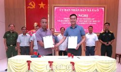 Xã Ea Ô: Tổ chức ký kết các Biên bản ghi nhớ hợp tác đầu tư vào Cụm công nghiệp Cư Elang