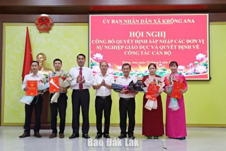 Xã Krông Ana giảm 71,4% cơ sở giáo dục sau sắp xếp