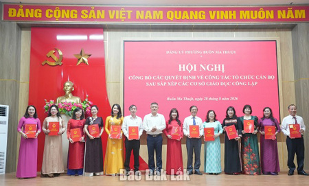 Phường Buôn Ma Thuột còn 16 trường học sau sắp xếp