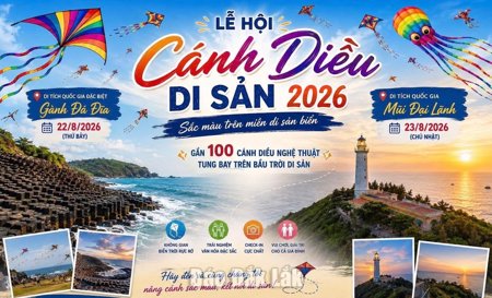 Lễ hội cánh diều “Sắc màu trên miền di sản biển” diễn ra từ 22-23/8