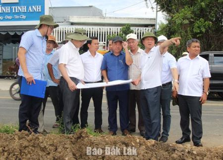 Phó Chủ tịch UBND tỉnh Đào Mỹ kiểm tra, đôn đốc giải ngân vốn đầu tư công