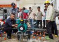 Hỗ trợ 10 máy làm đất đa năng cho người dân xã Phú Mỡ