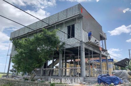 Gấp rút hoàn thiện nhà cộng đồng tránh lũ