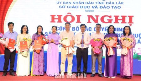 Công bố quyết định sắp xếp các cơ sở giáo dục trực thuộc Sở GD&ĐT