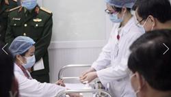 Hôm nay, các tình nguyện viên được tiêm liều Nanocovax 50 mcg thứ hai