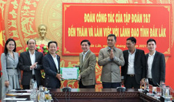 Lãnh đạo tỉnh làm việc với Công ty Cổ phần Tập đoàn T&T