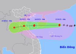 Bão số 8 giật cấp 14 vào Vịnh Bắc Bộ, biển động dữ dội với sóng cao 5-7 m